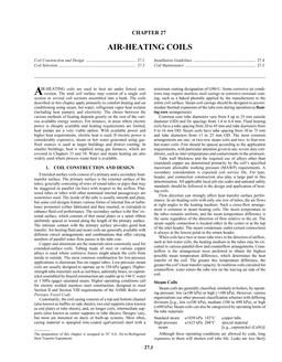 S27 — Air-Heating Coils (SI)