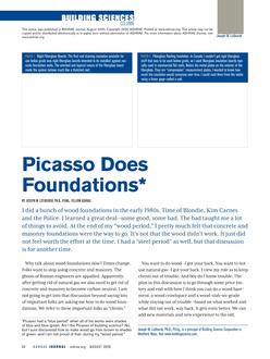 Building Sciences: Picasso Does Foundations