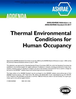 ASHRAE 55-2017 Addenda c