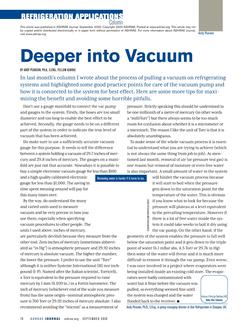 Refrigeration Applications: Deeper into Vacuum