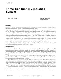 VC-20-C030 — Three Tier Tunnel Ventilation System