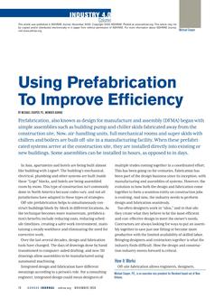 Industry 4.0: Using Prefabrication to Improve Efficiency