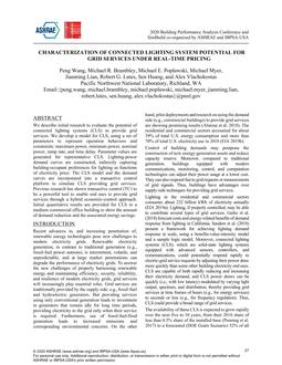 Characterization of Connected Lighting System Potential for Grid Services Under Real-Time Pricing