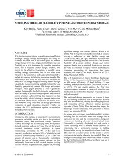 Modeling the Load Flexibility Potentials for Ice Energy Storage