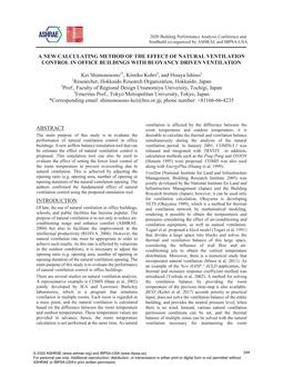 A New Calculating Method of the Effect of Natural Ventilation Control in Office Buildings with Buoyancy Driven Ventilation