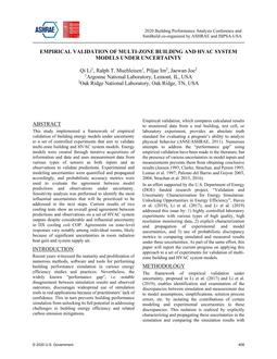 Empirical Validation of Multi-Zone Building and HVAC System Models under Uncertainty