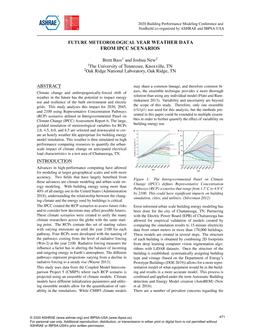 Future Meteorological Year Weather Data from IPCC Scenarios