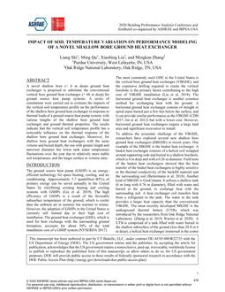 Impact of Vertical Soil Temperature Variation on Performance of a Novel Shallow Bore Ground Heat Exchanger