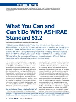 What You Can and Can't Do With ASHRAE Standard 52.2