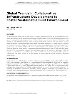 Global Trends in Collaborative Infrastructure Development to Foster Sustainable Built Environment