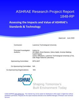 RP-1848 — Assessing the Impacts and Value of ASHRAE's Standards & Technology