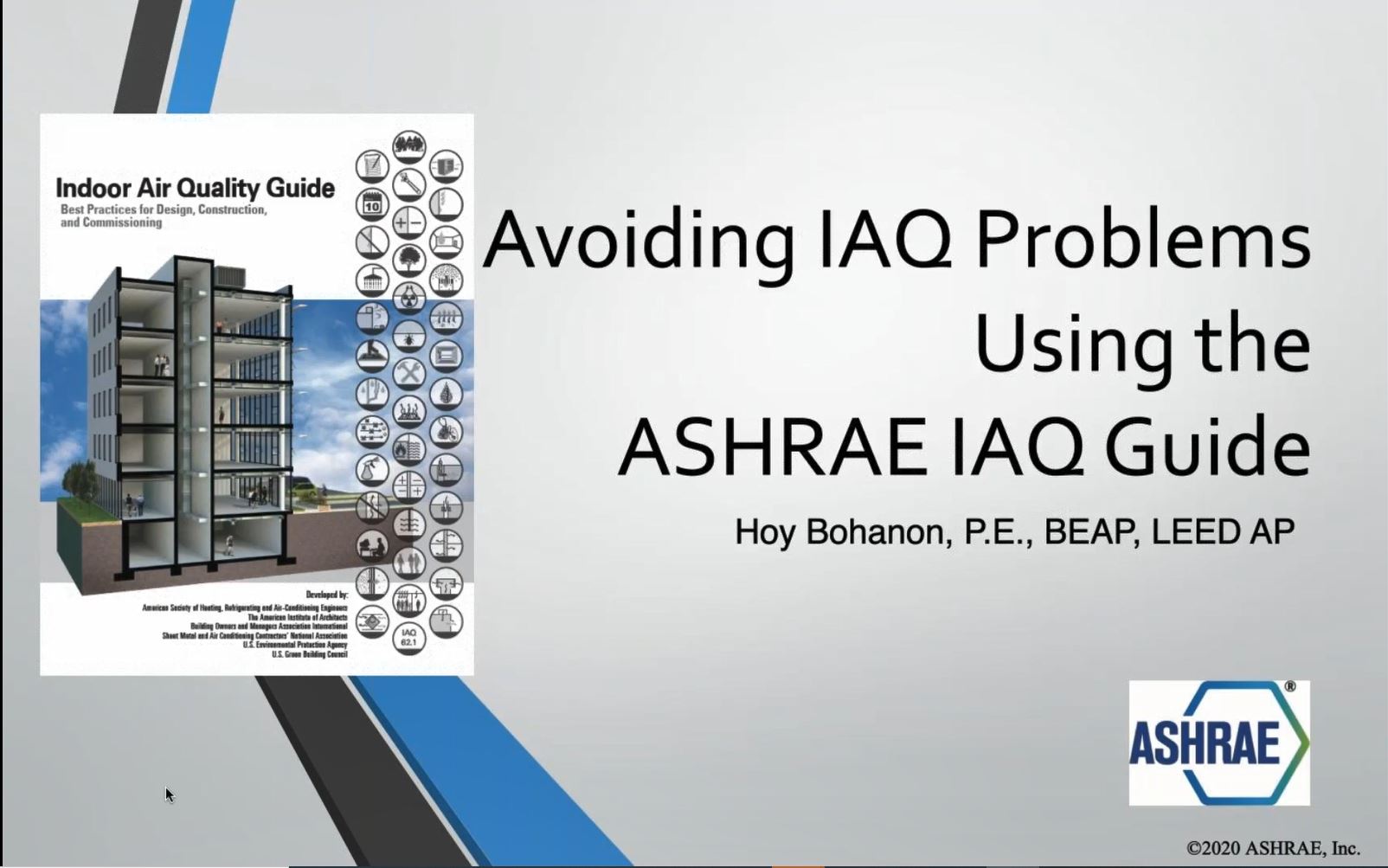 Avoiding IAQ Problems Using the ASHRAE IAQ Guide