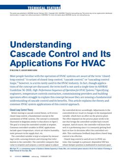 Understanding Cascade Control and Its Applications For HVAC