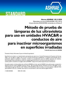 ASHRAE Spanish – Standard 185.2-2020