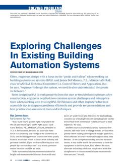 Solving Problems: Exploring Challenges in Existing Building Automation Systems