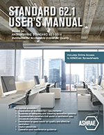 Standard 62.1 User's Manual–Based on ANSI/ASHRAE Standard 62.1-2019, Ventilation for Acceptable Indoor Air Quality