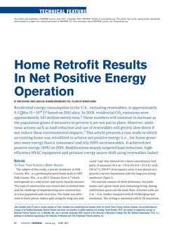 Home Retrofit Results in Net Positive Energy Operation