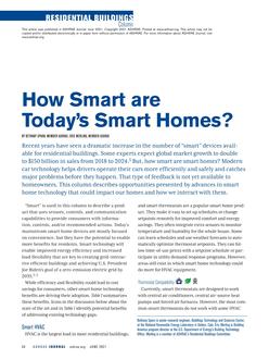 Residential Buildings: How Smart are Today's Smart Homes?