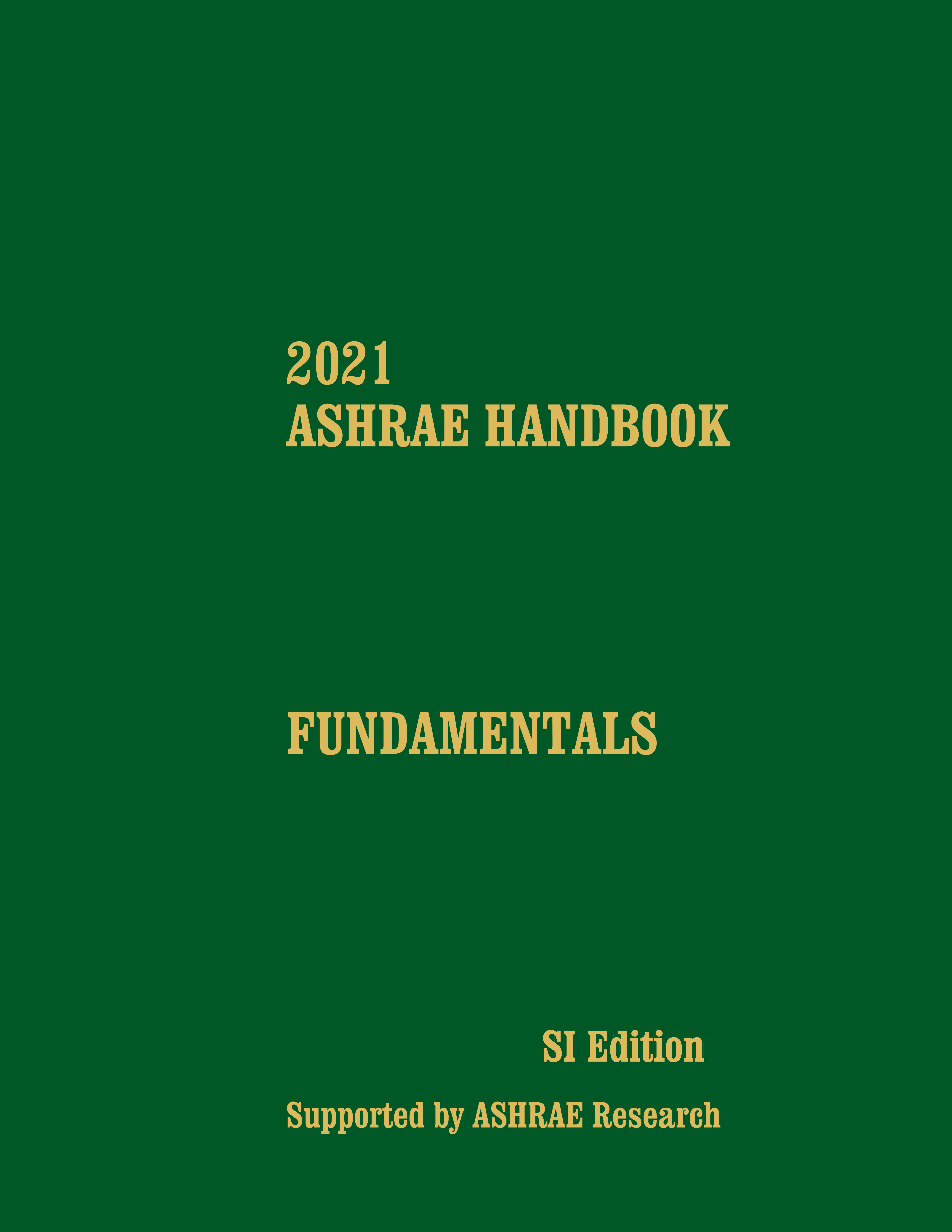 2021 ASHRAE Handbook — Fundamentals (SI)