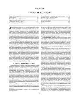 F09 — Thermal Comfort (SI)