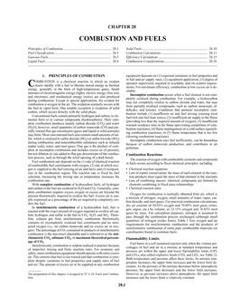 F28 — Combustion and Fuels (I-P)