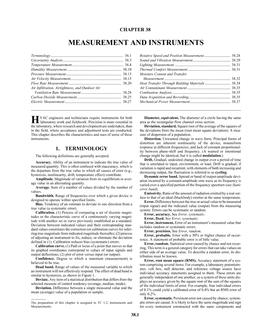 F38 — Measurement and Instruments (I-P)