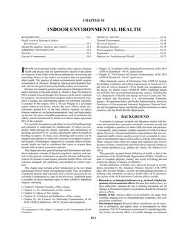 F10 — Indoor Environmental Health (SI)