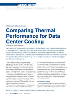 Hot-Aisle and Cold-Aisle Containment: Comparing Thermal Performance for Data Center Cooling