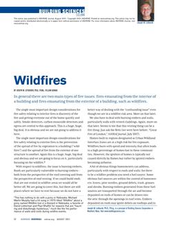 Building Sciences: Wildfire