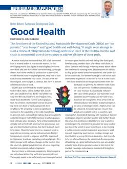 Refrigeration Applications: Good Health–United Nations' Sustainable Development Goals