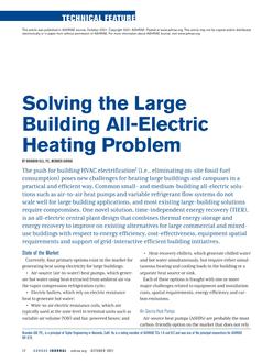 Solving the Large Building All-Electric Heating Problem