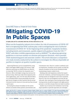 Mitigating COVID-19 in Public Spaces: Central HVAC Filtration vs. Portable Air Purifier Filtration