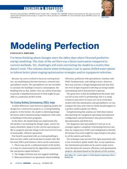 Engineer's Notebook: Modeling Perfection