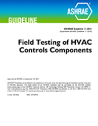 Guideline 11-2021– Field Testing of HVAC Controls Components