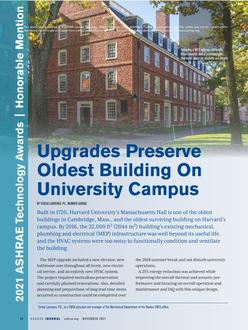 Technology Award: Upgrades Preserve Oldest Building on University Campus