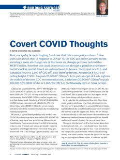 Building Sciences: Covert COVID Thoughts