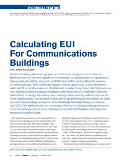 Calculating EUI for Communications Buildings