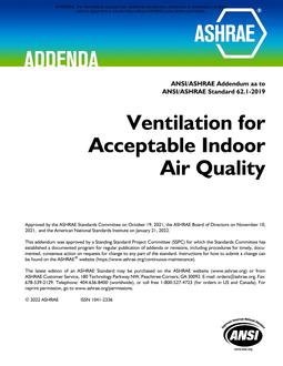 ASHRAE 62.1-2019 Addendum aa