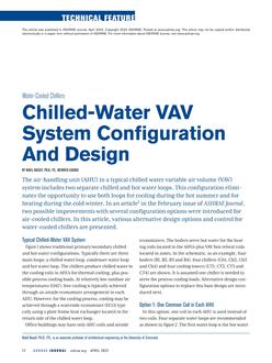 Water-Cooled Chillers: Chilled-Water VAV System Configuration and Design