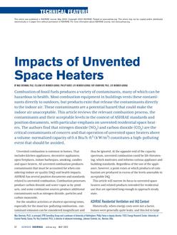 Impacts of Unvented Space Heaters