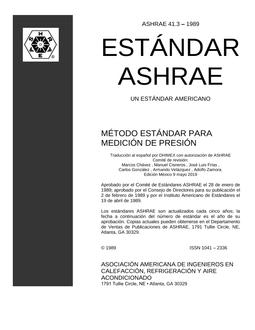 ASHRAE Spanish-Standard 41.3-1989