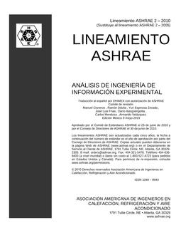 Spanish-Guideline 2-2010 — Engineering Analysis of Experimental Data