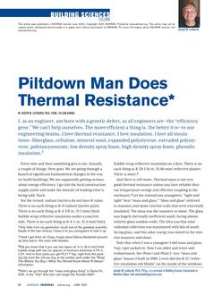 Building Sciences: Piltdown Man Does Thermal Resistance