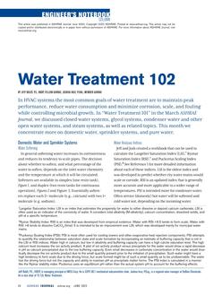 Engineer's Notebook: Water Treatment 102