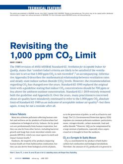 Revisiting the 1,000 ppm CO2 Limit