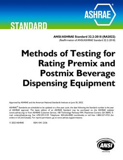 ASHRAE 32.2-2018 (RA2022)