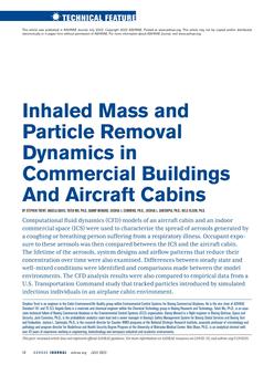 Inhaled Mass and Particle Removal Dynamics in Commercial Buildings and Aircraft Cabins