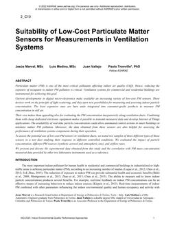 Suitability of Low-Cost Particulate Matter Sensors for Measurements in Ventilation Systems