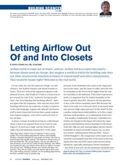 Letting Airflow Out Of and Into Closets