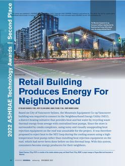 Technology Award: Retail Building Produces Energy For Neighborhood